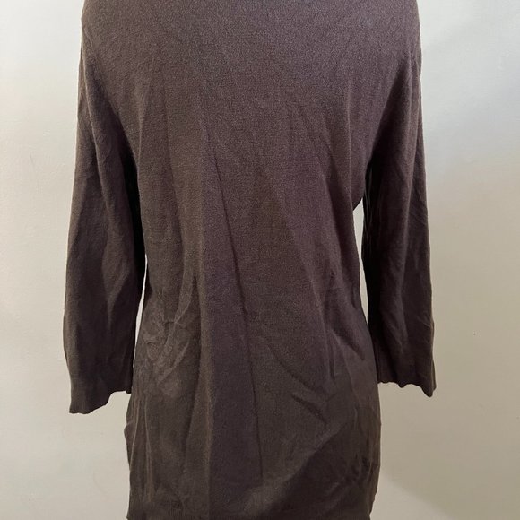 New York & Company brown tunic sweater - Picture 3 of 10